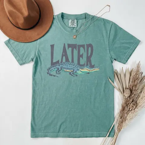 Comfort Colors Later Gator Vintage 90s T-Shirt, Retro Style Shirt,4th Of July shirt Funny Graphic Alligator Tee, Gift For Him Or Her