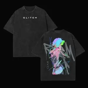 Lucy x Cyberpunk Edgerunners Unisex Acid Washed Lightweight TShirt, Edge Runner Shirt, Cyberpunk Edgerunners, Lucy Shirt, Fabric Top Cotton Unisex couple T-shirt 5D2