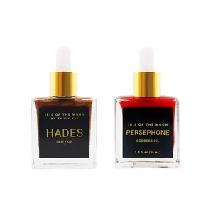 Hades & Persephone Scented Body Oil Duo - Hypoallergenic Oils Inspired by Greek Mythology, Bundle Set for Romantasy and Witchy Fans