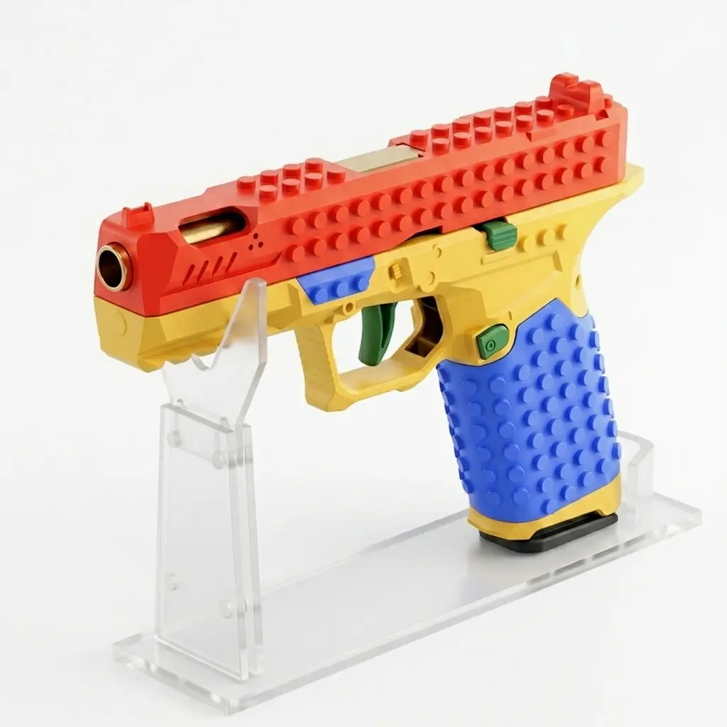SIG17 Building Block Foam Dart Rocket Launcher Blaster - Unisex DIY Toy for Ages 6–8 Kids, Outdoor Strategy Game, Event Gift Collectible Set