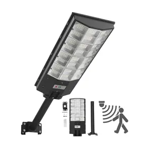 【Father's Day】VEVOR 8000W Solar Street Light Outdoor, 450000LM, Commercial Parking Lot Light Dusk to Dawn, LED Flood Security Lamp with Motion Sensor, IP65 Waterproof Outdoor Lighting, for Driveway Yard, 1 Pack