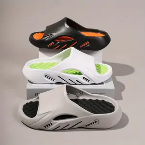 Men's & Women's EVA Thick-Soled Slip-On Slippers - Quick-Dry Non-Slip Indoor/Outdoor Water Shoes with Cushioned Sole, White/Green/Black/Grey/Beige - All-Season Pool, Beach, Shower Footwear - Lightweight & Durable (Unisex), slippers slides for men 