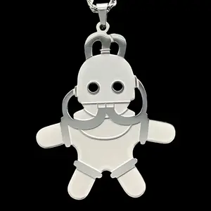 Swimming In Circles Necklace Mac Miller 2" Mirror Polished Etched Pendant Laser Carved Stainless Steel Chain Free Gift Included