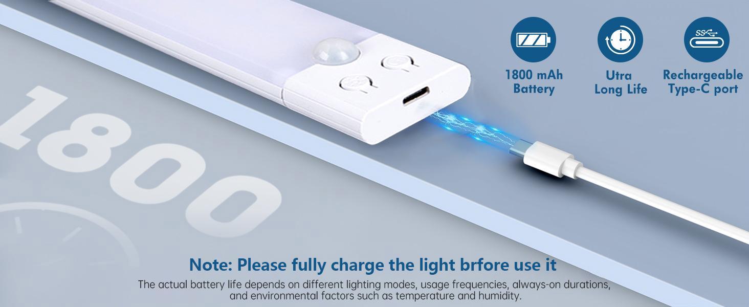 Night Lights, Dimmable Wireless Sensor Night Light, Dusk to Dawn Nightlight Led Night Lights for Bedroom, Bathroom, Hallway, Kitchen, Wardrobe, Pantry, Closet, Stairs, Sink Cabinet, Garage, USB Rechargeable Closet Lights Under Cabinet Lights Home Lighting