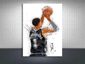 Victor Wembanyama Poster, San Antonio Spurs, Gallery Canvas Wrap, Man Cave, Kids Room, Game Room