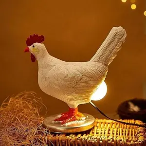 LED Night Lights USB Chicken Funny Animal Chick Light Easter Novelty Party Ornaments Children's Gifts Home Decor Night Lamp