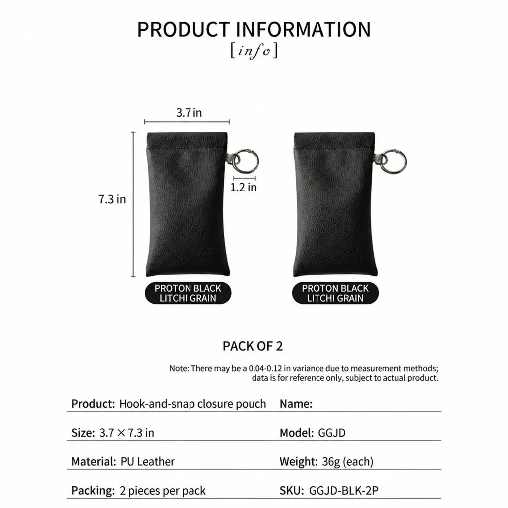 2pc【Gorgeous Ink Black】