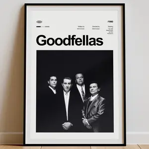 Collection Goodfellas Movie Poster, Goodfellas Wall Decor, Goodfellas Poster Print, Vintage Retro Art Print, Decoration Photo, Room