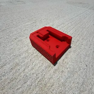 Milwaukee Battery and Tool Holders - Red Organizer for Milwaukee Tools & Batteries - Secure Storage & Easy Transport Solution