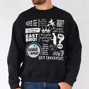 Her Sister was a Witch Unisex Crewneck Sweatshirt, Viral Quote FUNNY Shirt, Hold on Hold on Brother Sweatshirt, Witch Shadow T-shirt, Gift for Wicked Fan