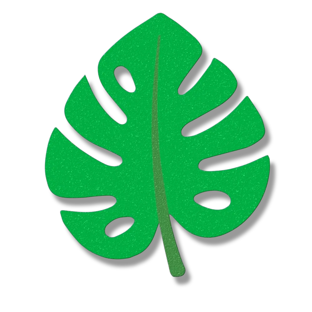monstera table Die-cut Monstera Leaf Placemat – Hester & Cook