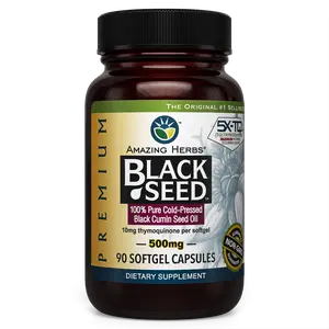 Premium Black Seed Oil Softgels (500mg), 90ct, Health, Wellness, Supplement, Nutrition, Digestion, Immunity, Brain Function