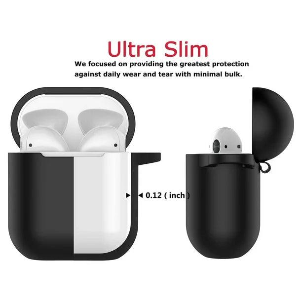 Entronix Case Compatible with AirPods 1st/2nd Gen - Soft-Touch Liquid Silicone