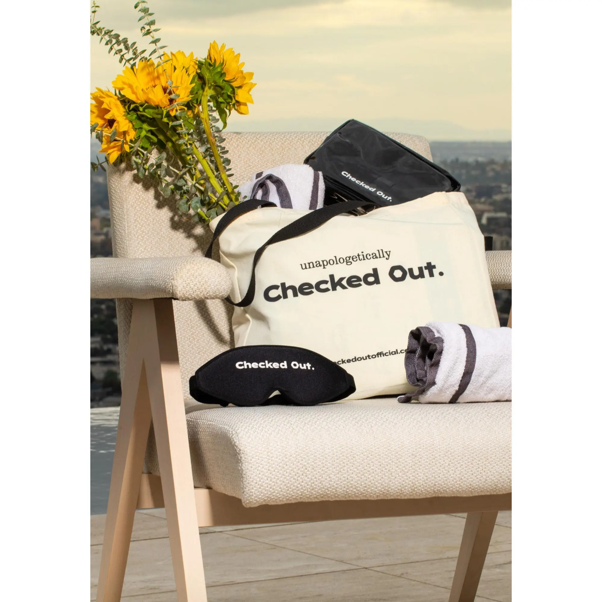 Checked ⬡ut Tote