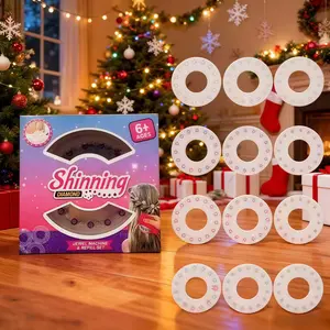 Glitter Gemstone Refills Pack, Accessories of Hair Gem Stamper, 180 PCS Sparkling Rhinestones , Hair Jewels Hair Machine Stamp Gems,Hair Diamonds Stapler accessories