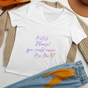 Women’s Bitch Please relaxed v-neck t-shirt