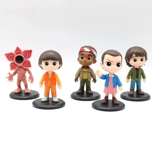 10pcs/Set Anime Strangers Things Figure Eleven Dustin Barb Steve Demogorgon Figurine Collectible Model Doll Fans Gift