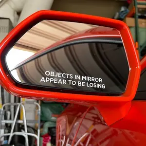 Objects In Mirror Appear To Be Losing Vinyl Decal Sideview Mirror Sticker