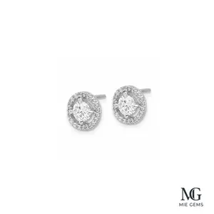 Reve Diamond Halo Studs