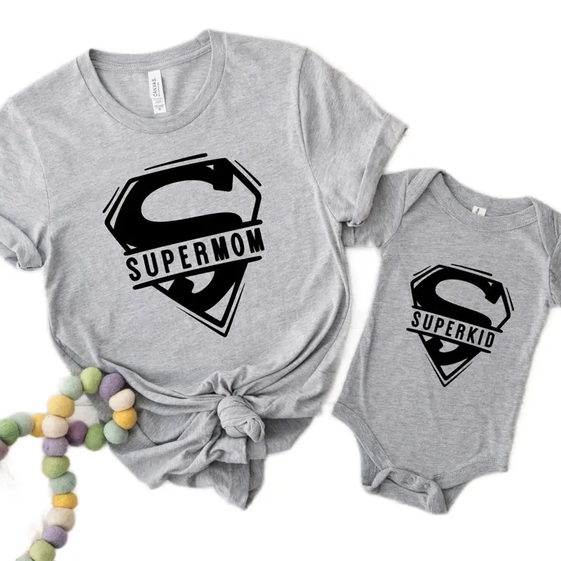 SuperMom and SuperKid Matching , Mama and Baby Shirt , Mothers Day Gift, Mama gift ideas, Mama Sweatshirt, Mama and baby Style, Newborn and Mama