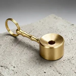 Vintage brass whistle with a crisp bird call; portable and exquisite, a perfect gift for outdoor camping.