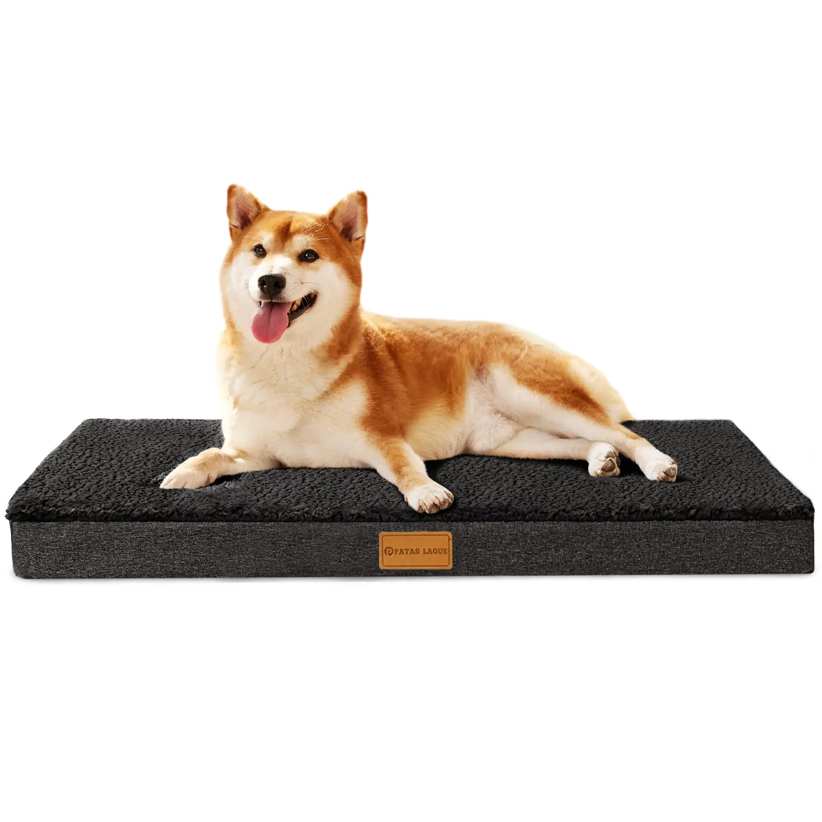 Patas Lague Orthopedic Dog Bed for Small/Medium/Large/Jumbo Dogs -  Soft Comfortable Egg Crate Foam Dog Beds with Removable Washable Cover,Waterproof Pet Bed Mat