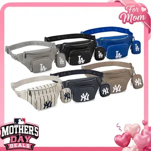 MLB Fanny Pack with Adjustable Strap, Hands-Free Waist Bag for Travel & Sports, Game Day Essentials, Unisex Multi-Compartment, 20-320