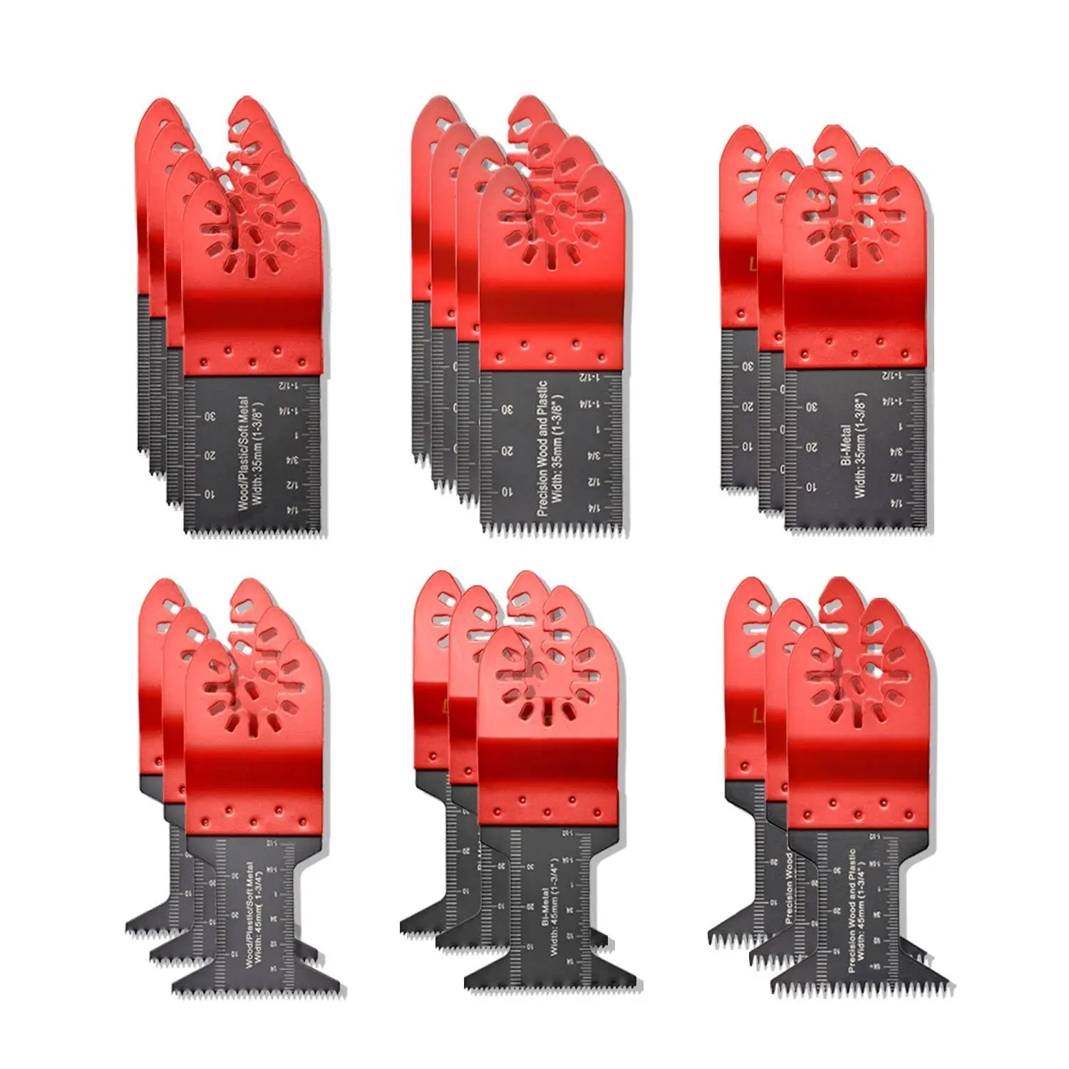20 count Professional /Metal/Plastic Universal Multitool, Quick Release   Titanium Oscillating Multitool  for Hard Material