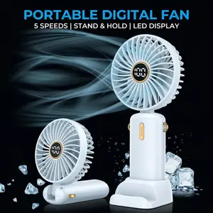 USB Rechargeable Mini Handheld Fan, Ultra-Quiet Portable Pocket Fan, Small Personal Cooling Fan for Travel, Office, Outdoors, and Everyday Use