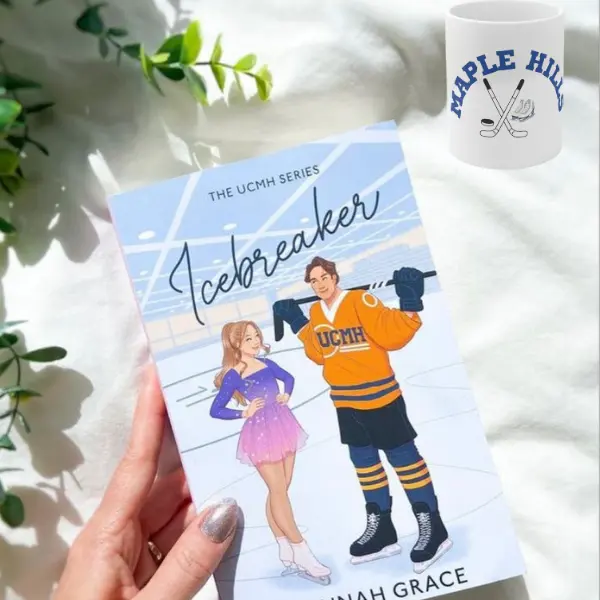 Icebreaker Mug, Maple Hills, Perfect gift for book lovers,Romance book Merch, Hockey and Ice Skating mug, Booktook, Young-adult, teenagers, readers, grumpy, sunshine book.