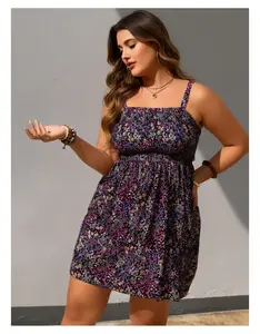 Plus Size Bikini for Women Floral Print - Tummy Control Swimsuit - Slimming Beachwear Bathing Suit - Adjustable Straps - Comfortable & Stylish Two Piece Swimsuit
