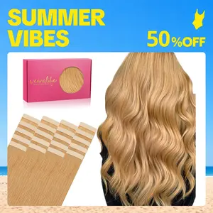 WENNALIFE 20pcs Tape in Hair Extensions Human Hair 30g to 60g 14-26 inch Remy Invisible Tape Ins Straight #SummerVibes
