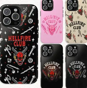 All Style Trendy Stranger Thing 5 Case Stranger Thing Hellfire Club Hawkins Indiana Phone Case for iPhone | Gift for fans SIG
