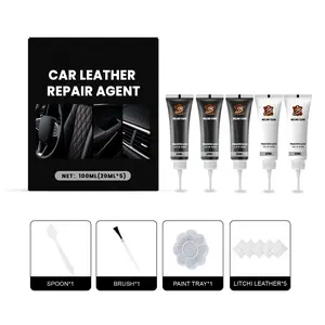 Car Leather Care Kit Interior Seat Scratch Repair Leather Restoration Conditioner Leather Surface Renewal Scratch Covering Protection Detailing