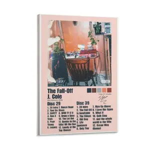 J. Cole poster the fall off Album Cover music Poster Wall Art1 - (Unframe)