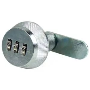 212 MAIN Chrome Large 1.13 in. Metal Combi-Cam Combination Lock with Reset Combo, FJM Security 7850R-L Motorcycle Lock & Security Accessory