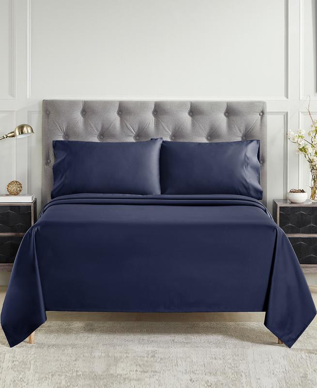 Luxury 1000 Thread Count Bed Sheets Set - 100% Cotton Sateen - Soft, Thick & Deep Pocket