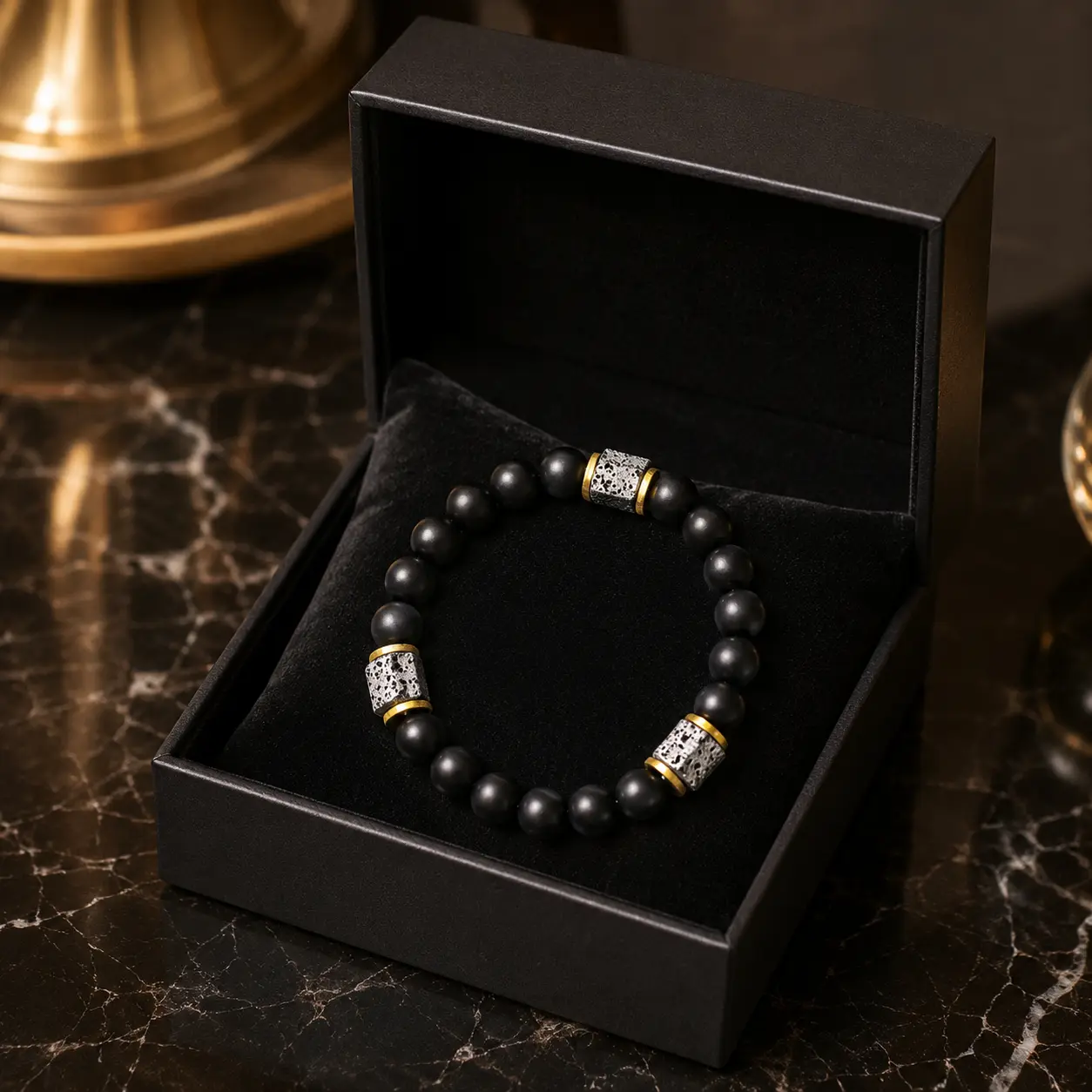Unisex Obsidian & Black Tourmaline Grounding Crystal Beads Bracelet - Manifestation, Protection, Prosperity Jewelry, Holiday Gift for Special Occasions, summerwins FathersDayGift
