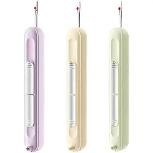 2 in 1 Needle Threader Seam Rippers Thread Remover Thread Pickers Household Sewing Tool for Knitting Quilting