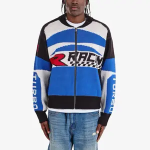 Copper Rivet “Racing” Knit Sweater — Brand New