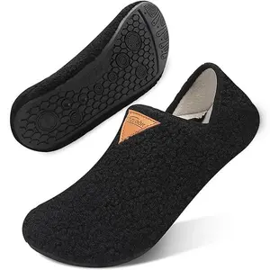 [Slip-On House Shoes] Men's & Women's Slip-On House Shoes - Soft Fabric Upper & Cushioned Insole, Non-Slip Rubber Sole, Breathable Casual Slippers for Home, Office, All-Season Indoor/Outdoor House Shoes, Cute Slippers, Slippers For Women, Slippers Indoor