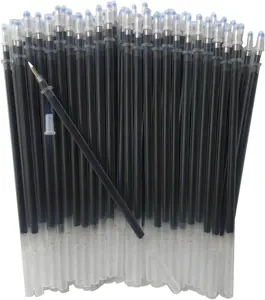 Gel Ink Pens Refills Black,50 Pack Gel Refills for Pens,0.5 mm Pen Refill 5 Inch/130mm,Send 2 Extra Pens,Ink Non Bleeding Through,Smooth Writing