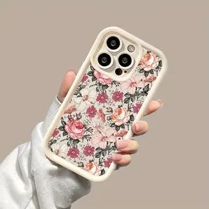 Retro Pink Floral Pattern for Apple Iphone 15 Pro Max/11 Pro Max/11 Pro/12/12 Pro/12 Pro Max/13/13 Pro/13 Pro Max/14/14 Pro/14 Pro Max/15/15 Pro Max/15 Pro/16/16 Pro/16 Pro Max Protective Case