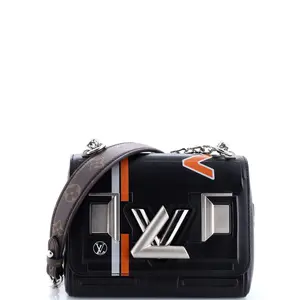 Pre-owned Louis Vuitton Leather Shoulder Bags Twist Handbag Limited Edition Embossed Epi Space PM by Rebag