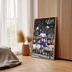 [SALE UP TO 41%] Cam Skattebo Poster - Football Athlete Wall Art, Sports Room Decor, Game Day Poster, Fan Gift, Modern Sports Print