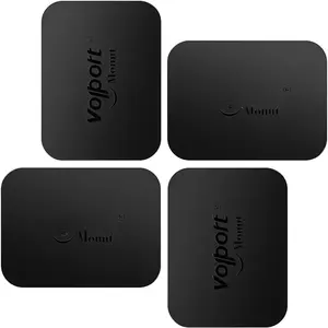 Rectangle Metal Plate for Phone , Magicplate Replacement Disc with Adhesive Backing Sticker for   Mount Holder Cradle Stand (Dashboard/Vent/CD Slot/Windshield)-Black