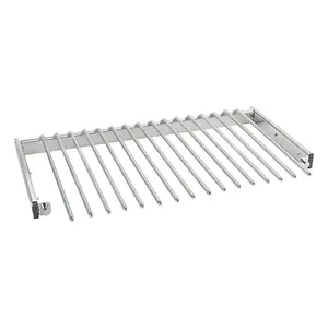 Rev-A-Shelf 30" Pull Out Pants Organizer for Custom Closet, Chrome, PSC-3014CR