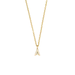 Icy Initial Necklace