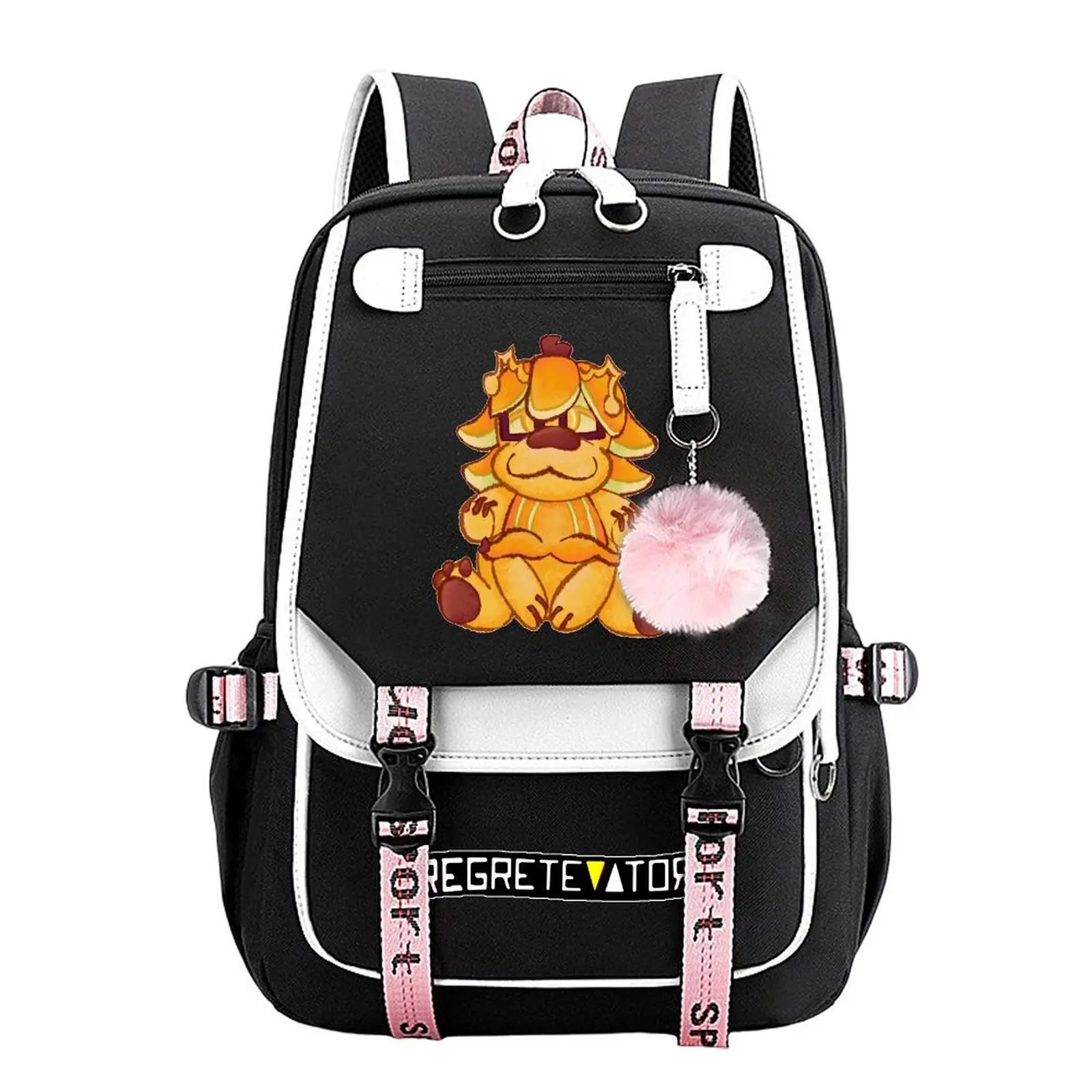 Regretevator Trendy Youth Laptop Backpack – Large-Capacity Travel & School Bag for Commuting, Camping & Daily Use, Durable Stylish Design, Perfect Gift for Boys & Girls 11.4” × 18.1”