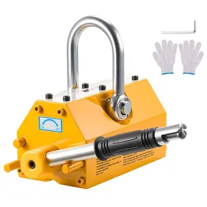 Permanent Magnetic Lifter Lifting Magnet With 1320 Lbs Pulling Capacity N42 Grade Neodymium For Steel Plates, Heavy Industrial Lifting, Workshop Or Warehouse Use, Safe Handling, Durable Magnetic Lifting Tool
